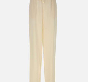 Joggers in satin con losanga jacquard PA09152E2 193 ELISABETTA FRANCHI 