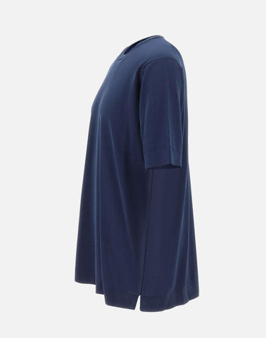 T-shirt in crêpe di cotone TS0MC CR14R880 FILIPPO DE LAURENTIIS 