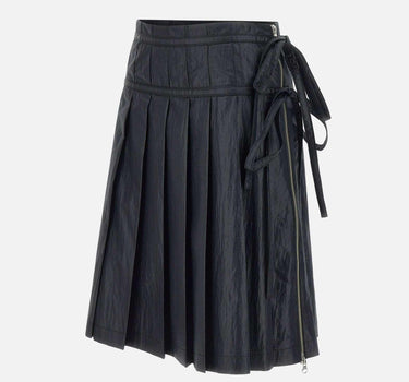 "Pleated zipper skirt" LW251SK05BK 0015 LOW CLASSIC 