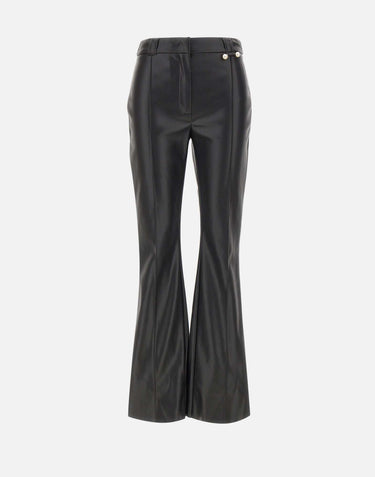 Pantaloni flare in tessuto spalmato CF5016E0624 22222 LIU-JO 