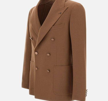 Blazer in cammello 1SMC20KAI190015 K5074 TAGLIATORE 