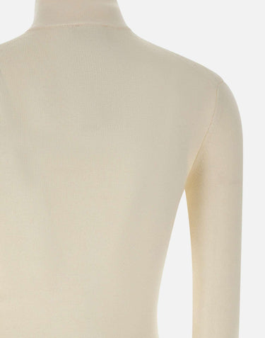 Pullover "Zipped Mockneck" 325MPU247FI0071 WHITE COURREGES 
