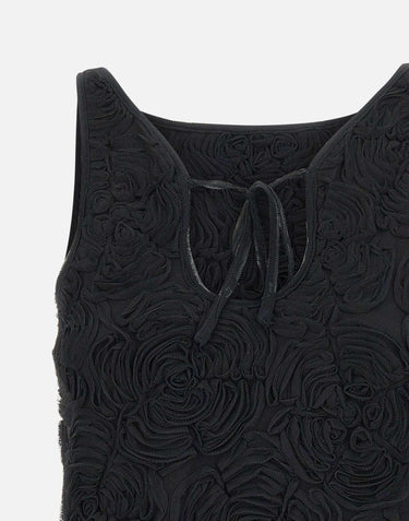"Flower mesh Boatneck top" 113614 100 ROTATE BIRGER CHRISTENSEN 