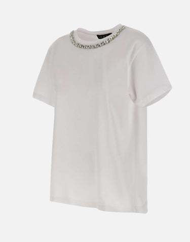 T-shirt con dettaglio gioiello SP5DK001 1019 KAOS 