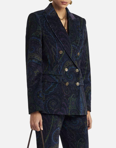 Blazer in velluto WRCA0010 99SAEE3X0887 ETRO 