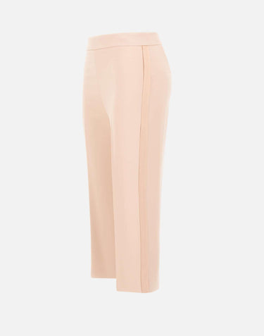 Pantaloni in crêpe leggero e raso PA19063E2 EA1 ELISABETTA FRANCHI 