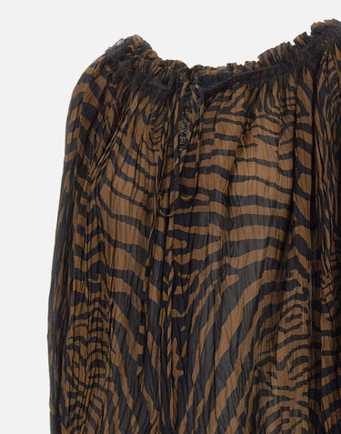 Blusa in chiffon con stampa zebrata 2C440A M5179 BLUMARINE 