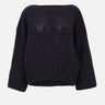Maglione lana e alpaca W08150280 33BLACK MAURIZIO MYKONOS 