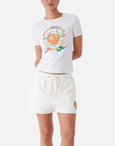 "Orange Mascot Ringer tshirt" WAW25JTS049 01 CASABLANCA 