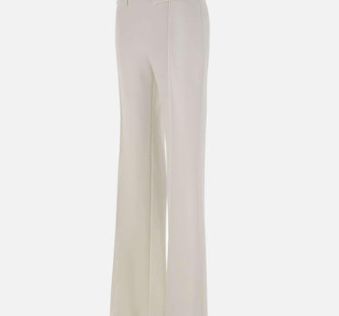 Pantaloni in doppio crêpe stretch con logo ricamato PA17161E2 360 ELISABETTA FRANCHI 