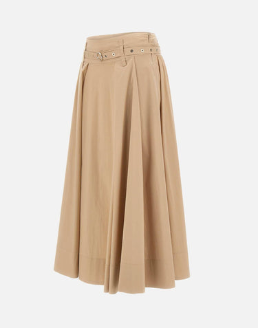 Gonna midi in popeline CA6274T297A P9574 LIU-JO 