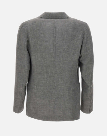 Blazer in misto lino, lana e seta M75GIAK03 TES0K02422N ELEVENTY 