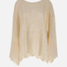 Maglione in lana e alpaca W08130280 24WHITE MAURIZIO MYKONOS 