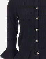 Cardigan in misto viscosa CA6103MS55N 22222 LIU-JO 