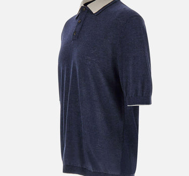 Polo in misto lino M76POLM01 MAG0M0591101 ELEVENTY 