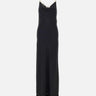 Abito lungo in raso con dettagli a catena 26PCR0028P00336 P001 RABANNE 