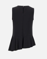 Blusa smanicata in misto viscosa SPBMA010 0001 KAOS 