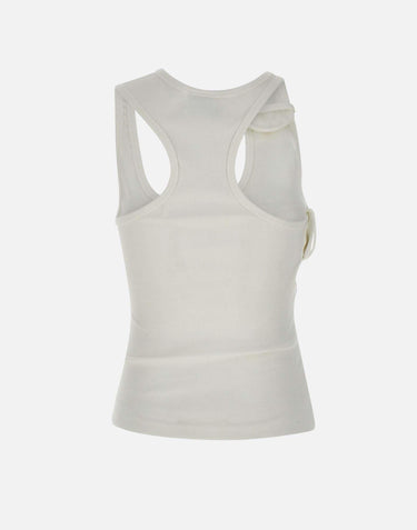 Top "Double Buckle" in cotone 125JDE118JS0194 0001 COURREGES 