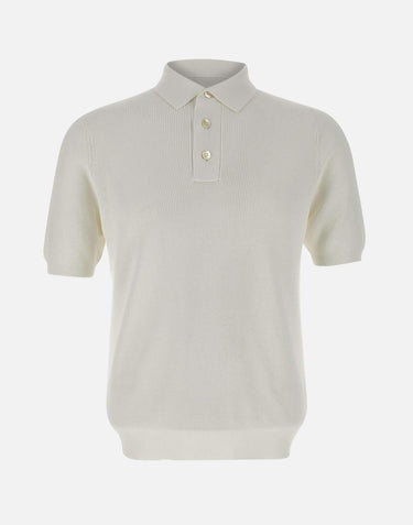 Polo in crepe di cotone PL1MC CR14P001 FILIPPO DE LAURENTIIS 