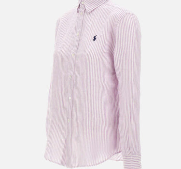 Camicia over in lino a righe 211A96158 006 POLO RALPH LAUREN 
