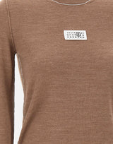 Maglia in misto lana con dettagli a contrasto S52HL0066 M13037130 MM6 MAISON MARGIELA 