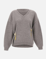 "Gray golden button knit cardigan" MY008 GREY JACQUES WEI 