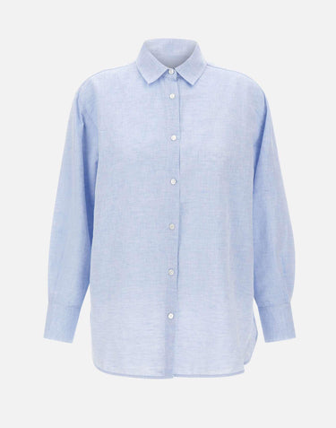 Camicia "Boyfriend" in misto cotone e lino CFWWSI2013 FRUT52953131 WOOLRICH 