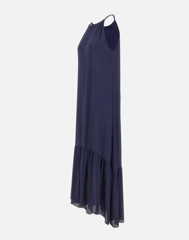 Abito lungo con balza SP1OR002 3003 KAOS 