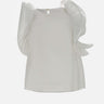 Top  in popeline di cotone QP1TZ049 1041 KAOS 