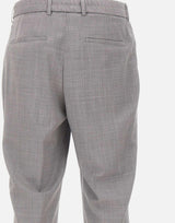 Pantaloni dal fit affusolato in lana vergine 50561986 072 BOSS 