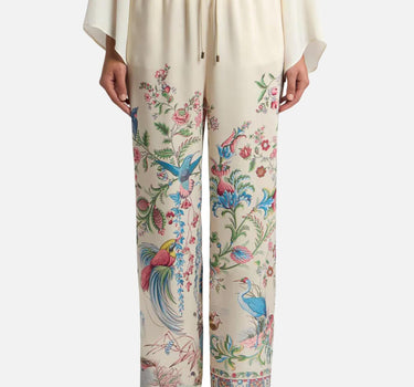 Pantaloni ampi con stampa piazzata flora e fauna WREA0072 99SPSI6X0802 ETRO 