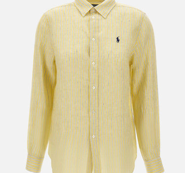 Camicia over in lino a righe 211A96158 002 POLO RALPH LAUREN 