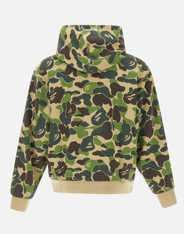 Felpa con cappuccio "ABC Camo Heavy Wash" 001ZPM301308M GREEN BAPE 
