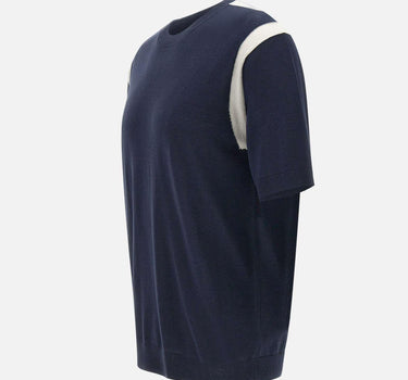 T-shirt  in seta e cotone A035 F2000001 PAOLO PECORA 