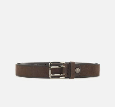 Cintura in nabuk a doppio ardiglione CNK00311 NBKEBANO GIANNI CHIARINI 