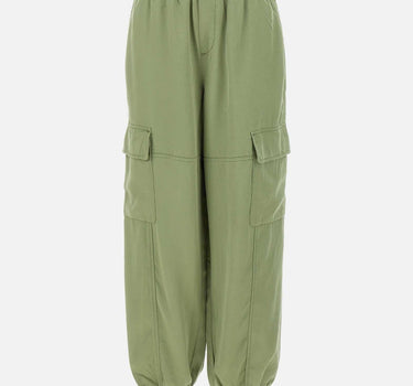 "Fluid fabric cargo trousers" P35205 84 SUN68 