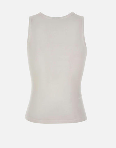 Canotta in cotone con stampa VAQ11T024 WHITE VAQUERA 