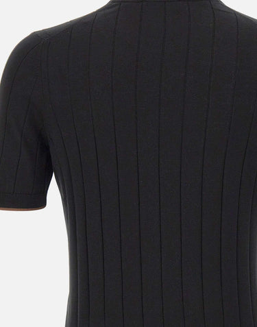 Maglia in seta a maniche corte 43116 23510099 GRAN SASSO 