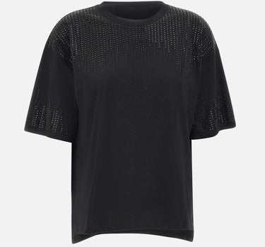 T-shirt in cotone con perline G315Z100523N 033 ELENA MIRO' 