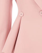 Blazer monopetto con balze S1359 PINK NISSA 