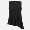 Blusa smanicata in misto viscosa SPBMA010 0001 KAOS 