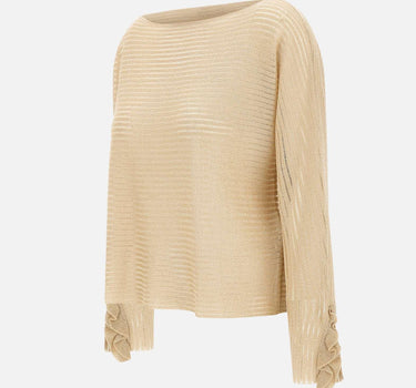 Maglia semi trasparente a righe CF5103MS015 A4356 LIU-JO 