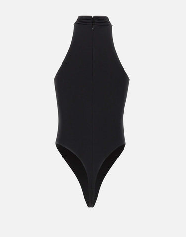 Body in jersey crêpe con dettaglio gioiello BO01761E2 110 ELISABETTA FRANCHI 