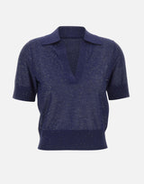 Polo con micro paillettes 390026 809 KANGRA 
