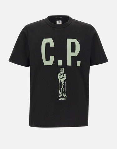 T-shirt in cotone mercerizzato 19CMTS112A 110301W999 C.P. COMPANY 