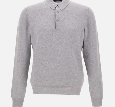 Polo in cashmere e lana 55132 19690061 GRAN SASSO 