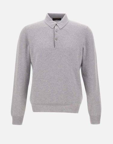 Polo in cashmere e lana 55132 19690061 GRAN SASSO 