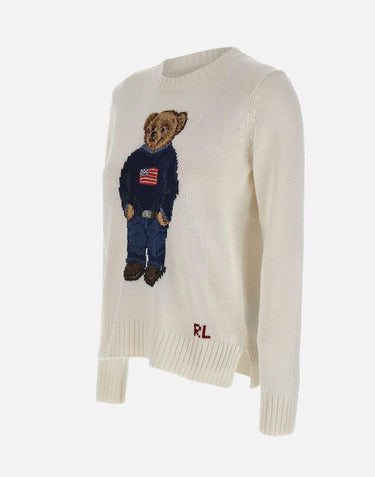 Maglia "Polo Bear" in cotone e lino 211978359 001 POLO RALPH LAUREN 