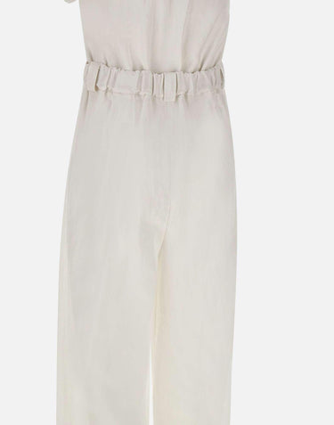 Jumpsuit in lino e viscosa QP5CO038 1019 KAOS 