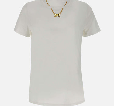 T-shirt in cotone con collana MA02951E2 270 ELISABETTA FRANCHI 